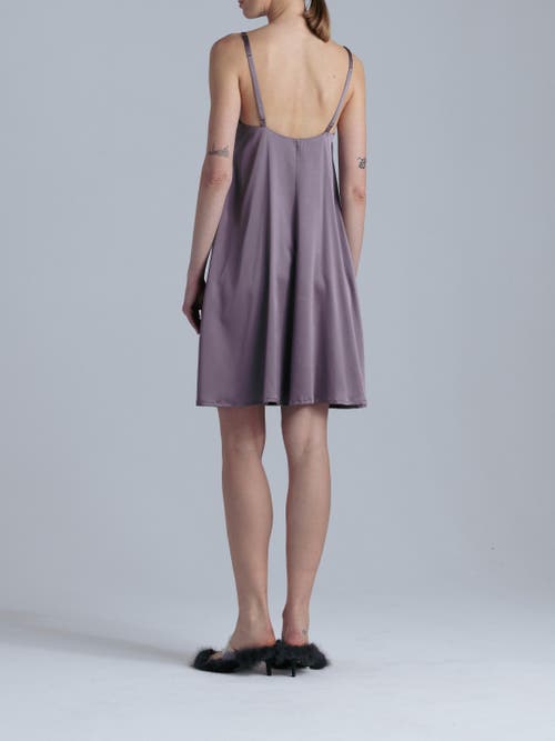 Alas Aphrodite Silk Midi Dress In Purple