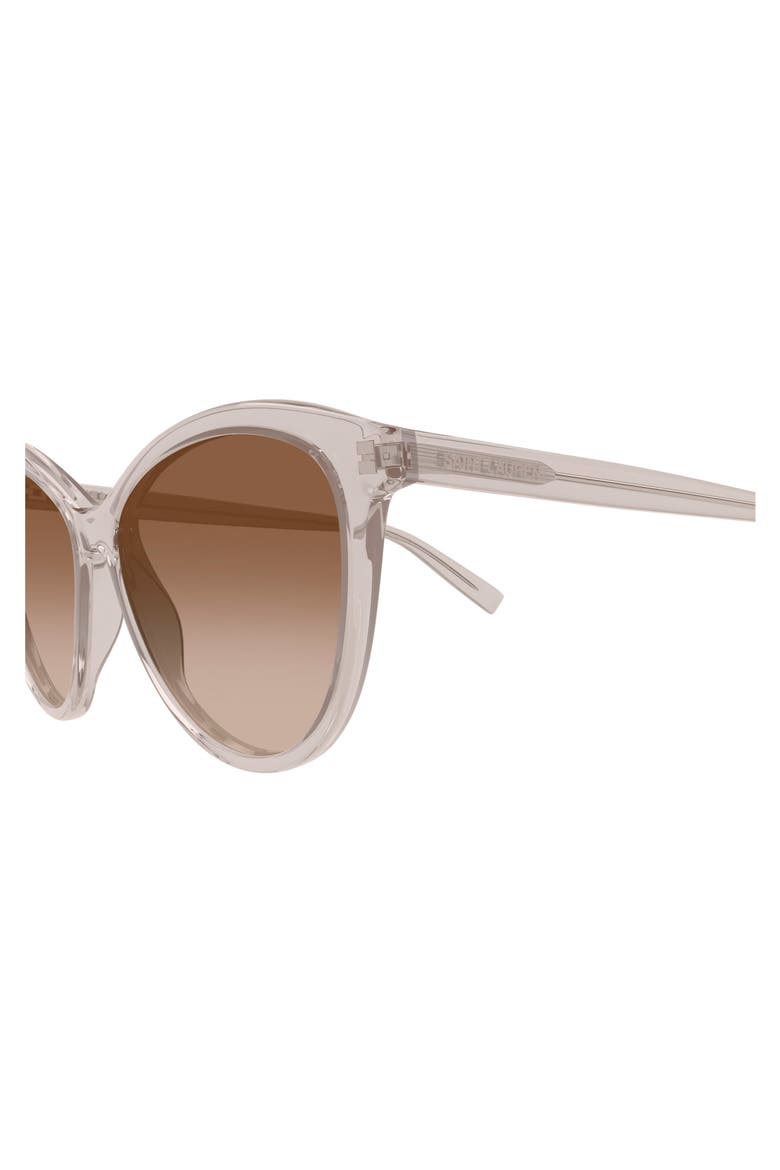 57mm Cat Eye Sunglasses, Alternate, color, BEIGE