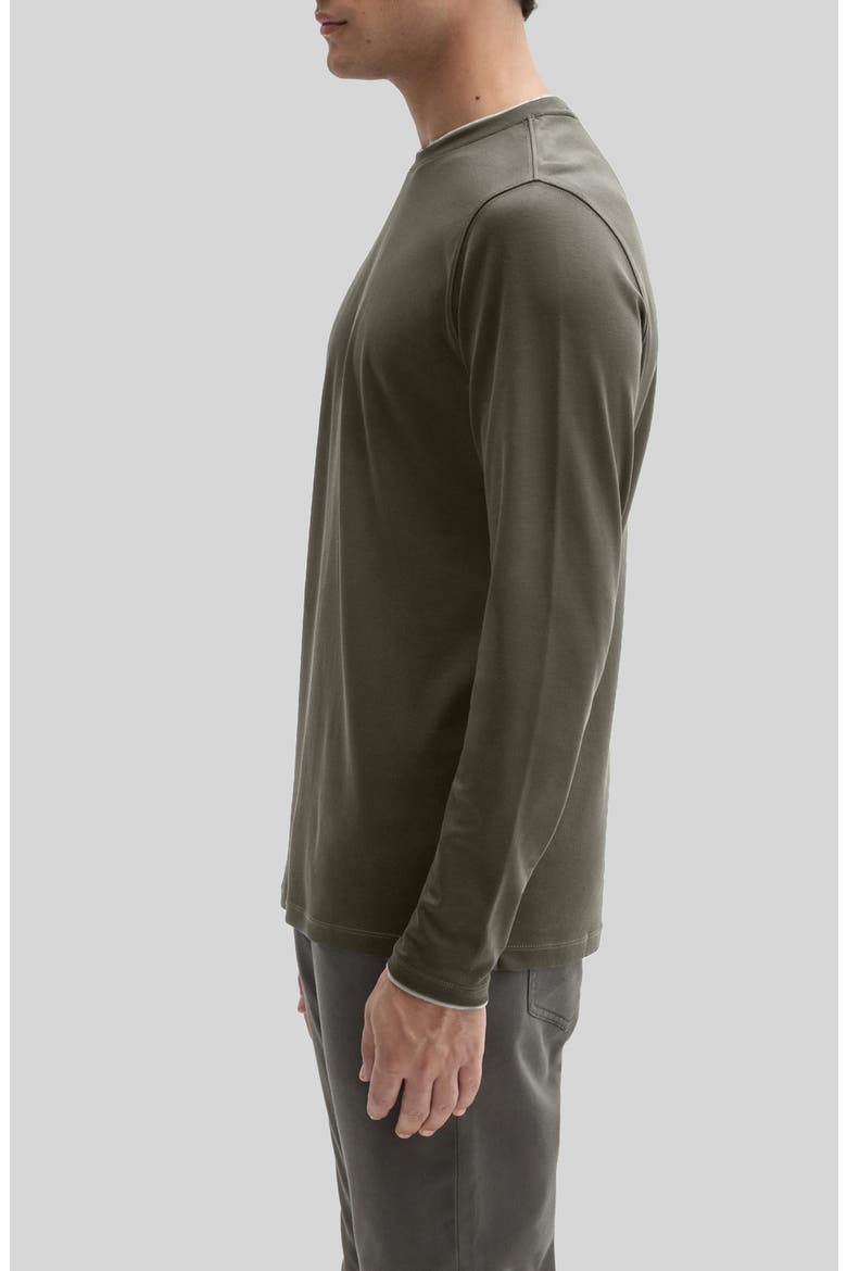 Georgia Pima Cotton Long Sleeve T-Shirt, Alternate, color, DUSTY OLIVE