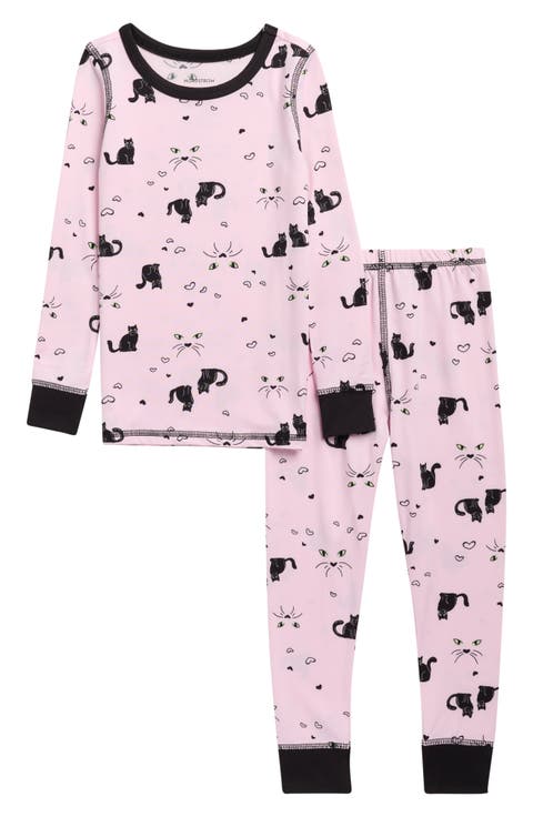 Kids' Glow in the Dark Fitted Two-Piece Pajamas