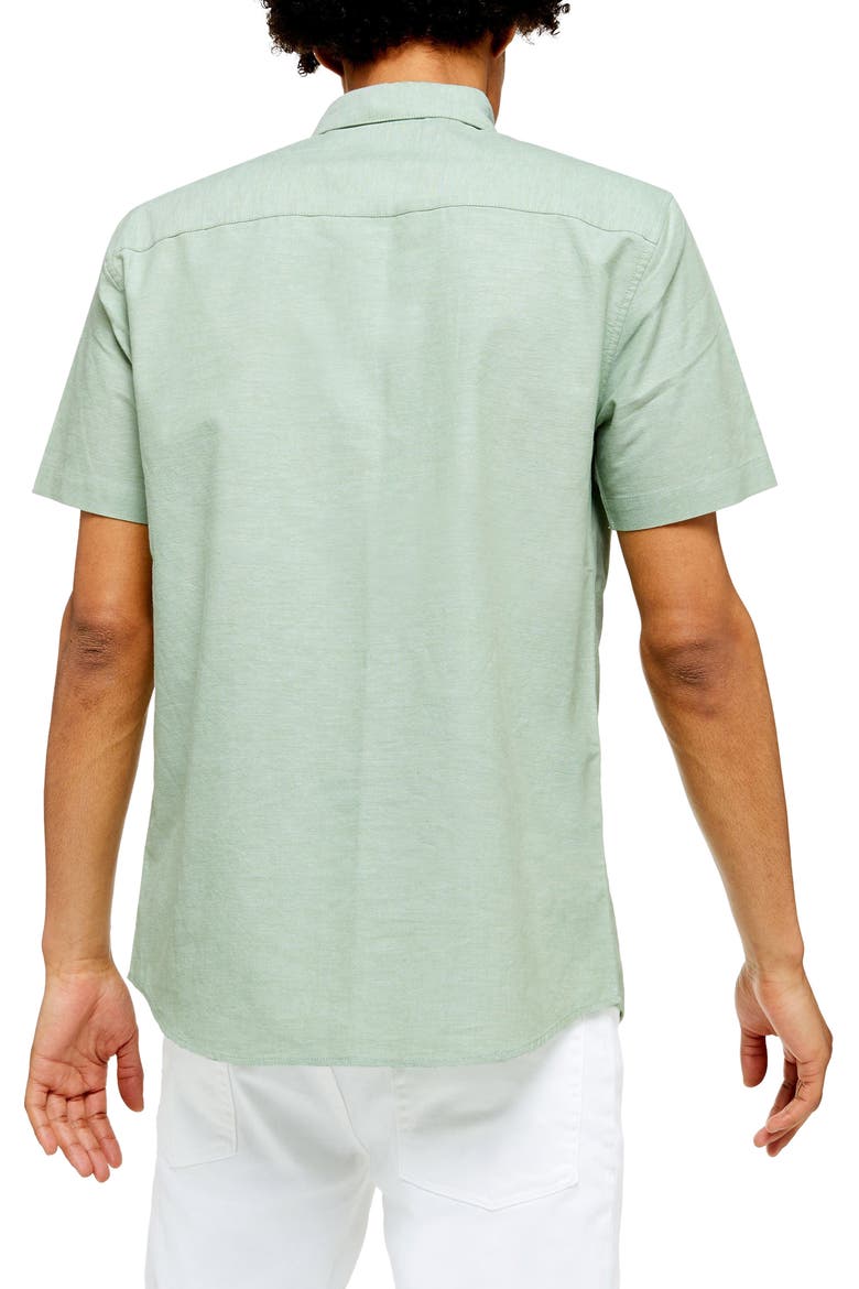 Stretch Skinny Fit Oxford Shirt, Alternate, color, OLIVE