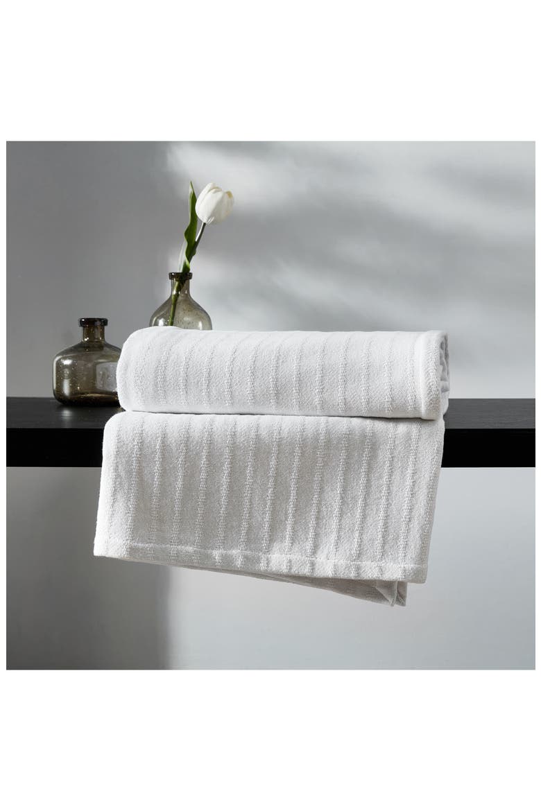 Ribbed 100% Cotton Blanket, Alternate, color, WHITE