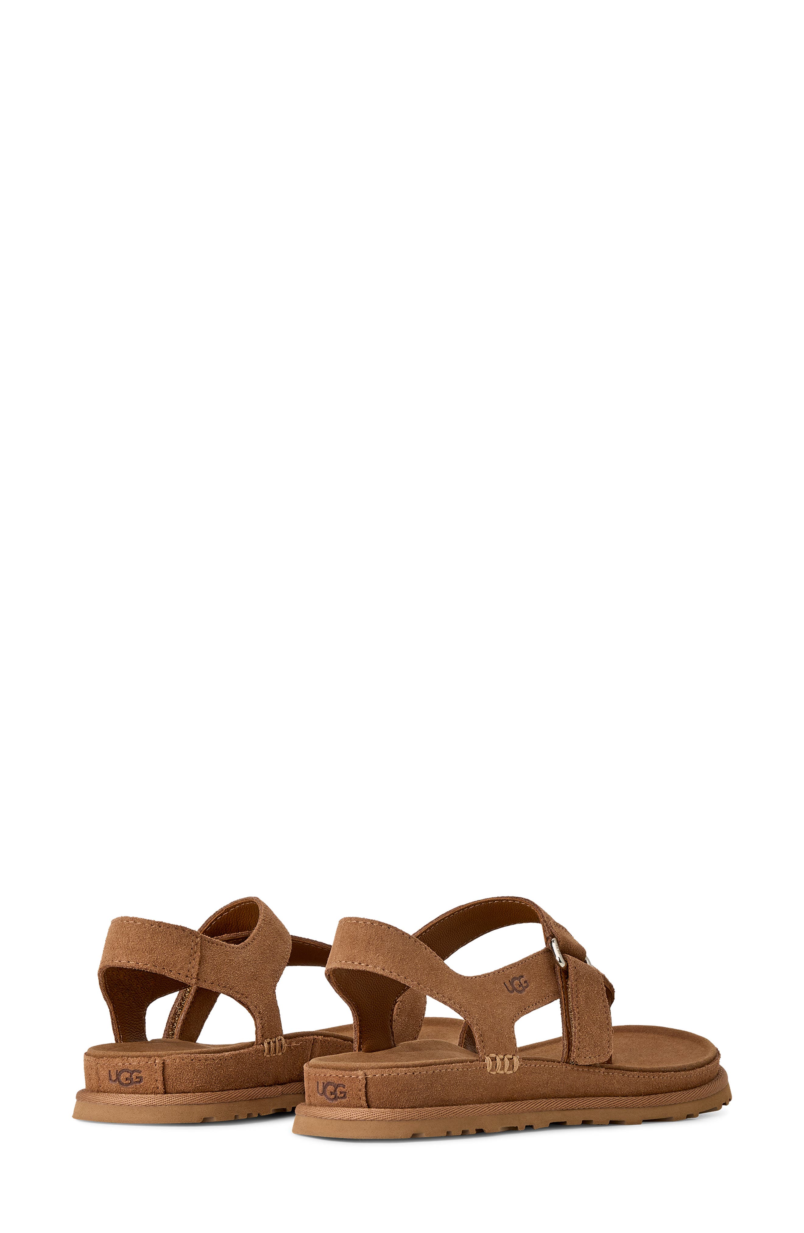 UGG<sup>®</sup> GoldenGaze Toe Post Sandal, Alternate, color, Chestnut