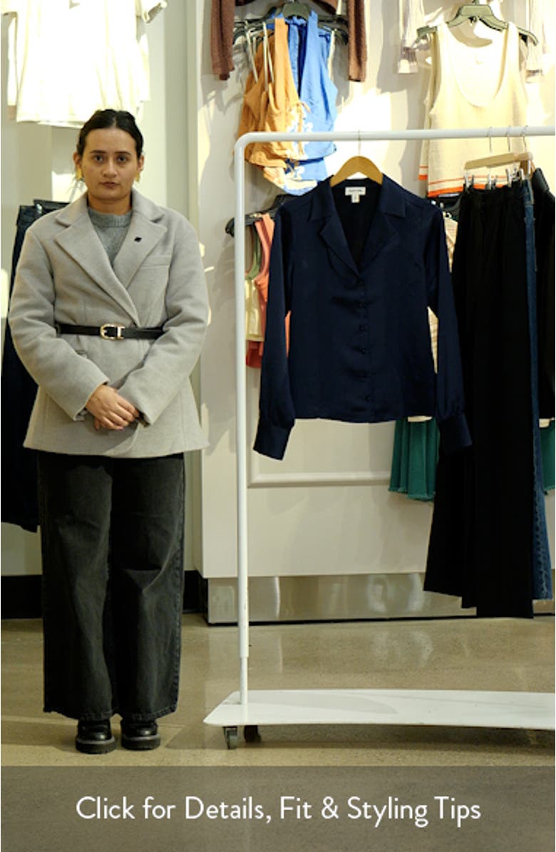 Satin Button-Up Shirt, sales video thumbnail