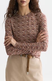 Scotch & Soda Printed Long Sleeve Knit T-Shirt