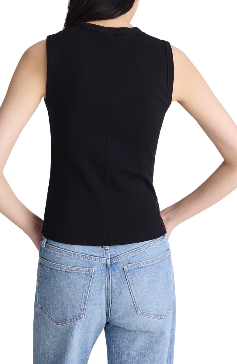 Madewell '90s Shell Tank, Alternate, color, Jet Black