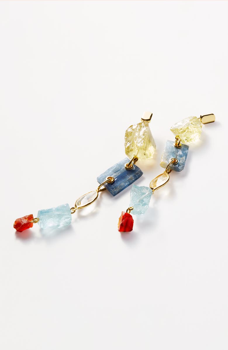 Monica Vinader x Caroline Issa Gemstone Cocktail Earrings, Alternate, color, 