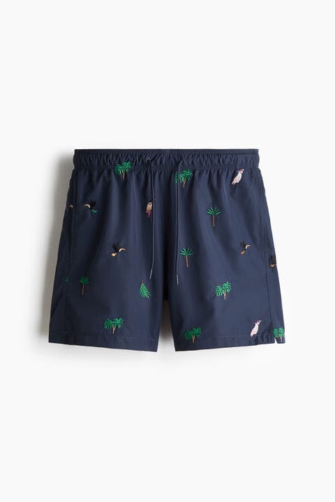 Patterned Swim Shorts