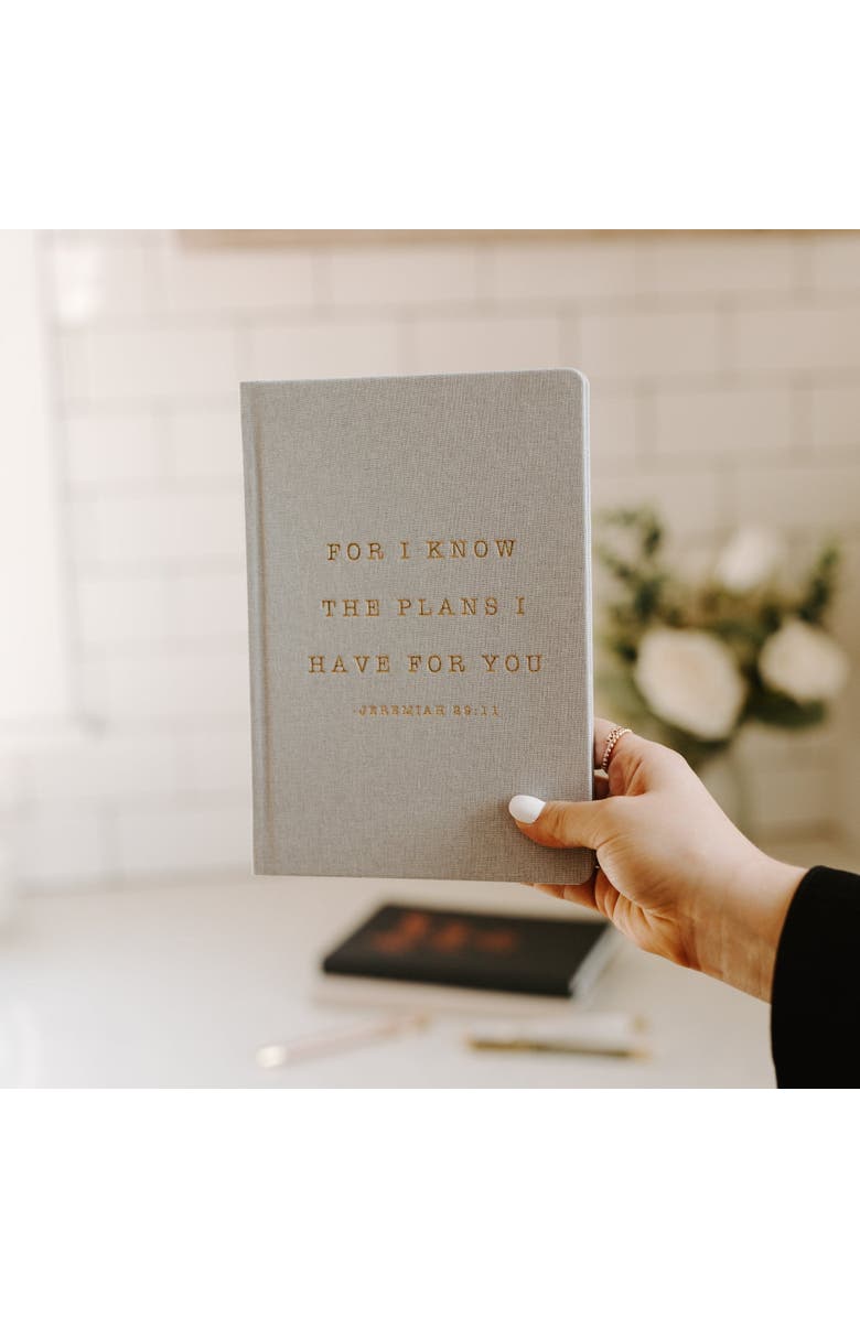 SWEET WATER DECOR Fabric Journal, Alternate, color, For I Know The Plans