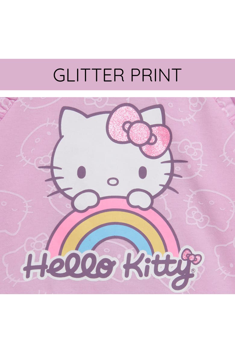 Long Sleeve Tutu Dress, Alternate, color, Hello Kitty Pink