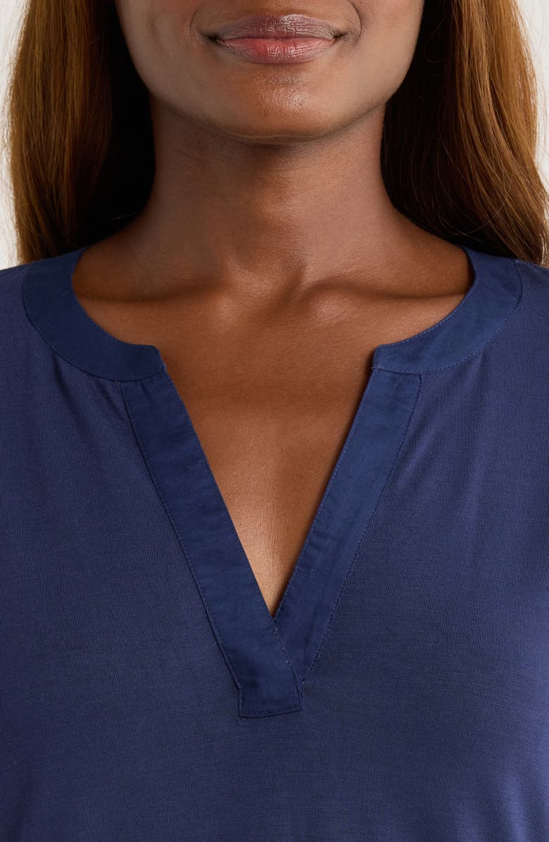 Tommy Bahama Kauai Split Neck Top, Alternate, color, Coastline