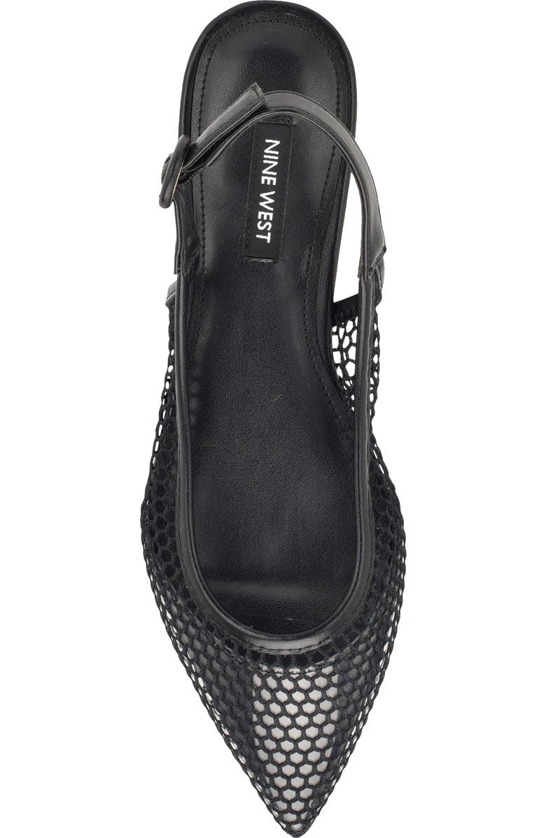 Nine West Branid Pointed Toe Slingback Flat, Alternate, color,