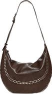 MANGO Mumbai Studded Faux Leather Shoulder Bag