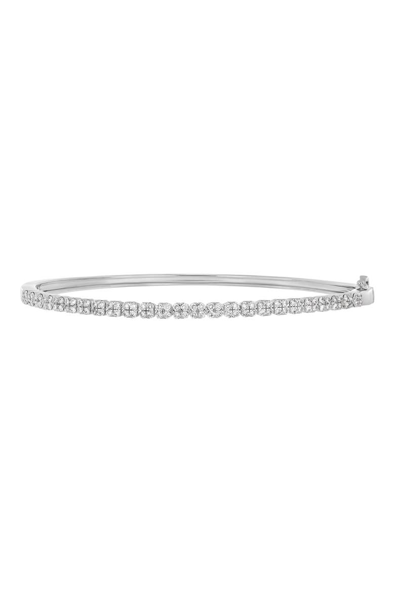 Diamond Bangle Bracelet (Nordstrom Exclusive), Main, color, 18K WHITE GOLD