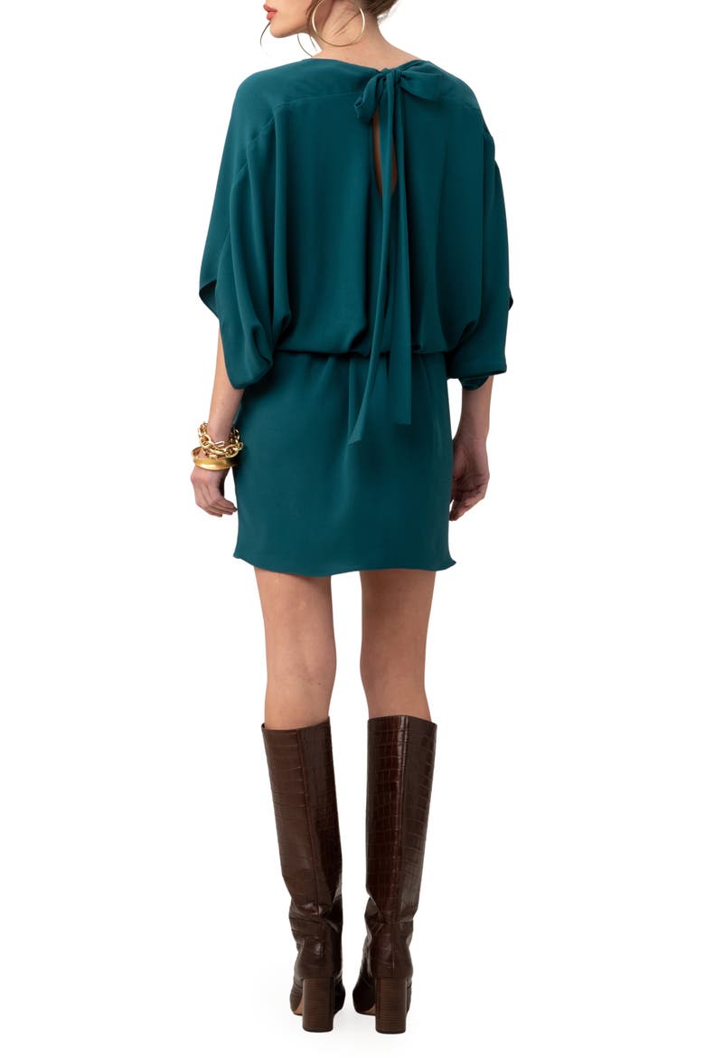 Manhattan Dropped Waist Dress, Alternate, color, GREENWICH GREEN