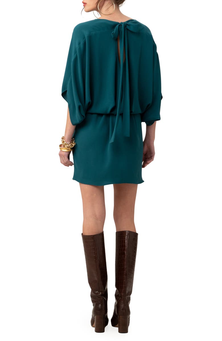 Trina Turk Manhattan Dropped Waist Dress, Alternate, color, Greenwich Green