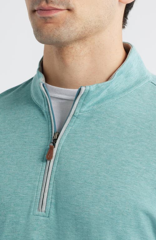 Johnnie-o Sully Quarter Zip Pullover In Blue