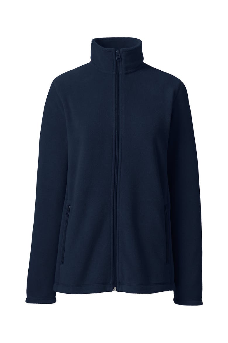 Full-Zip Mid-Weight Fleece Jacket, Alternate, color, Classic Navy