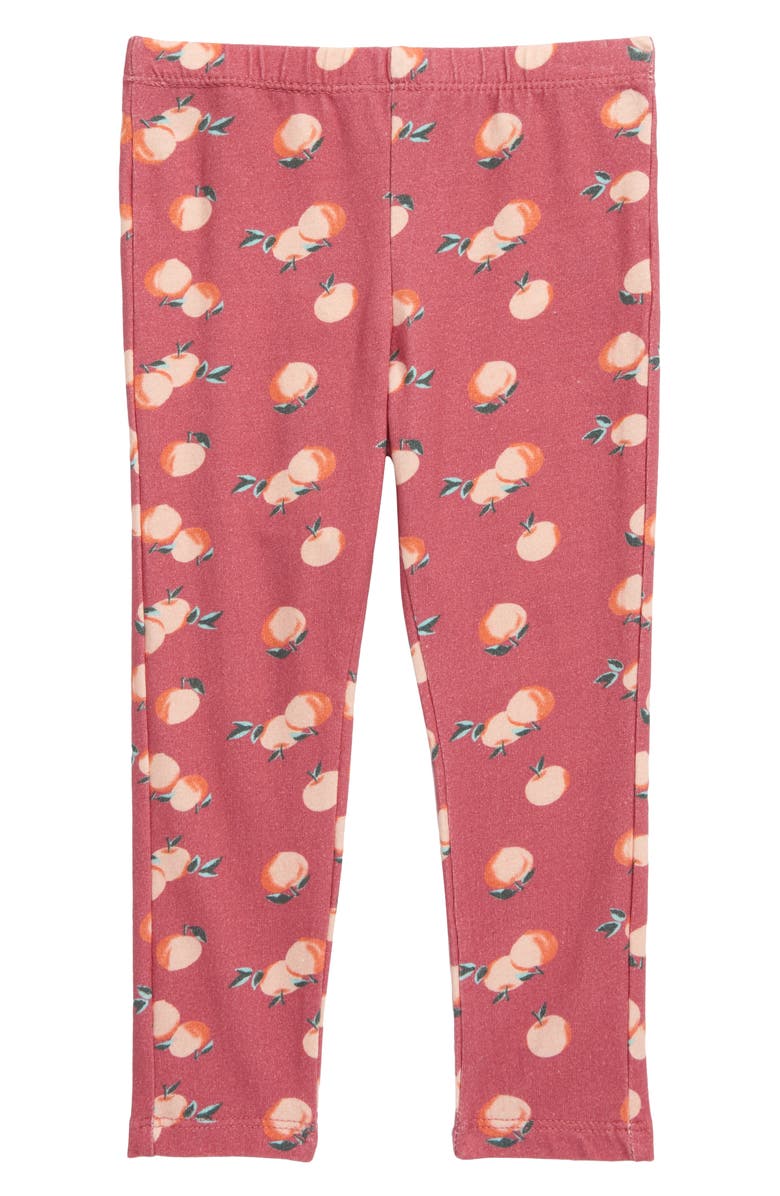 Peek Aren't You Curious Peaches Lara Leggings, Main, color, 