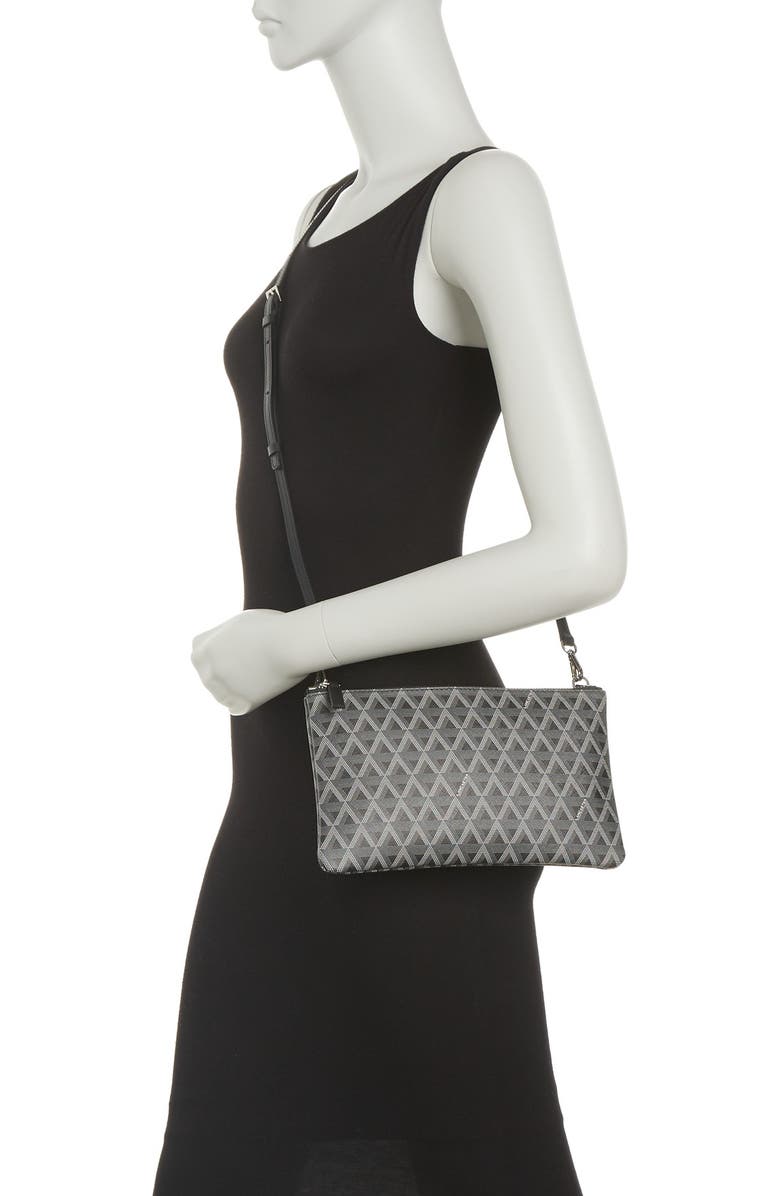 LANCASTER PARIS Ikon Small Flat Leather Crossbody Bag, Alternate, color,