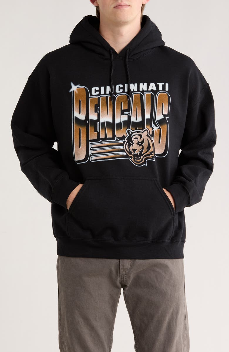 Junk Food Cincinnati Bengals Charm Hoodie, Main, color, Black
