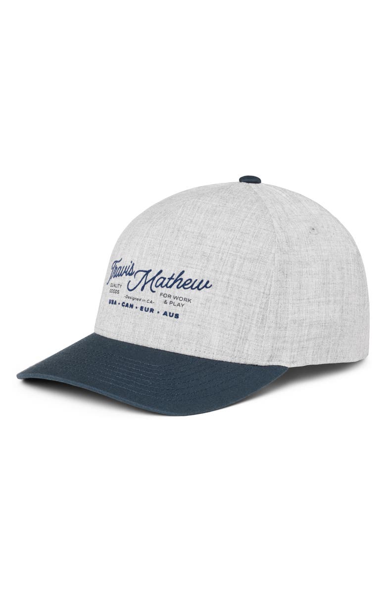 TravisMathew Perfect Plan Snapback Baseball Cap, Main, color,