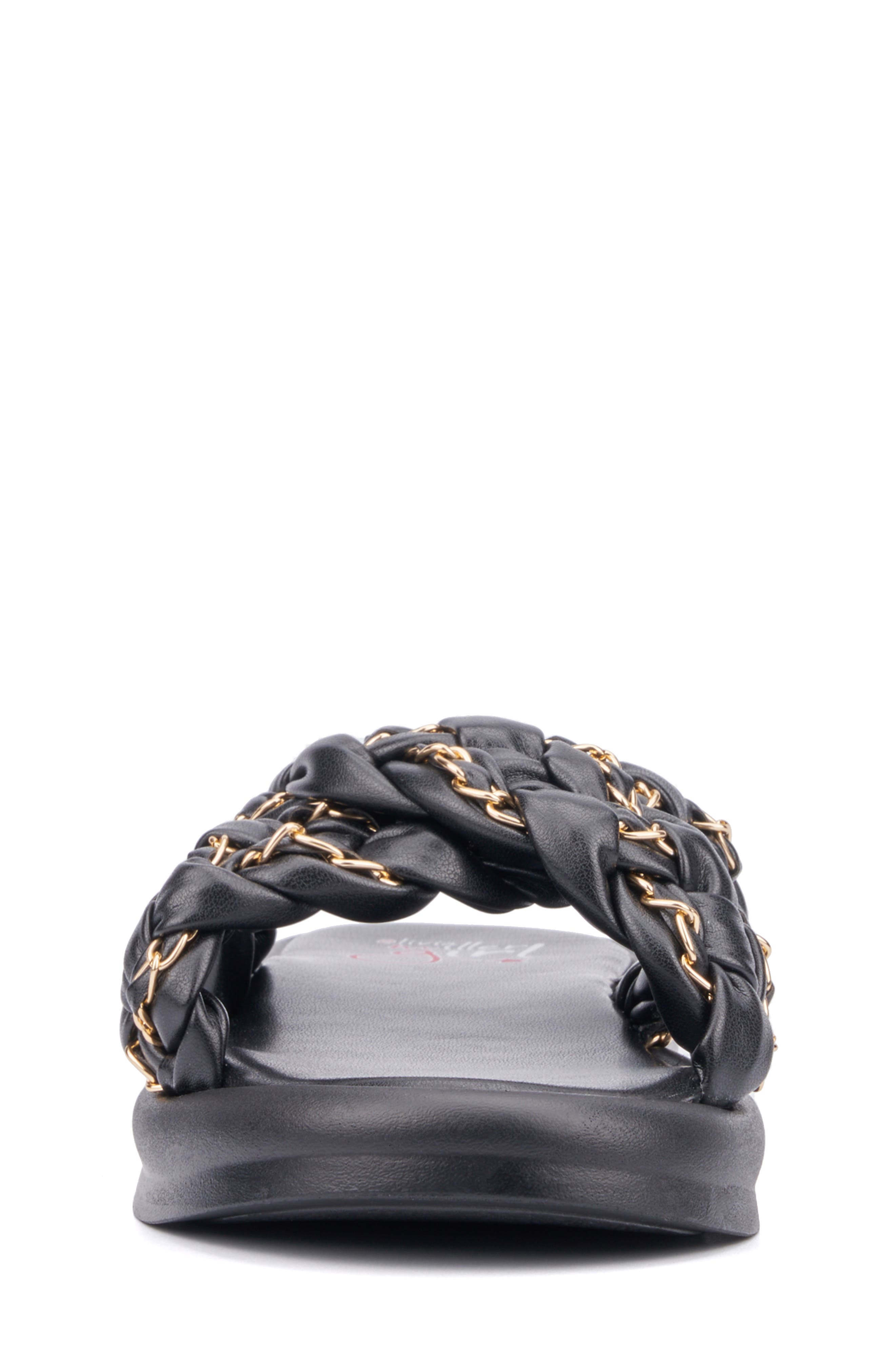 OLIVIA MILLER Kids' Cross Band Slide Sandal, Alternate, color, 