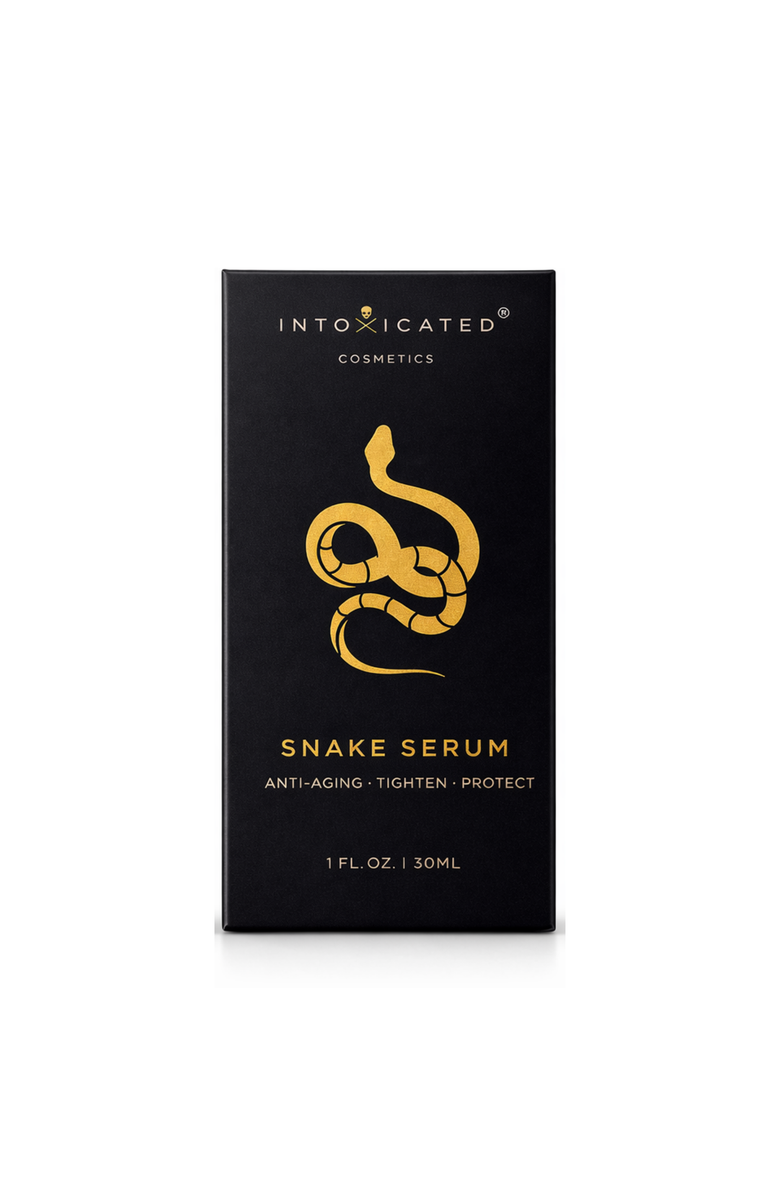 Intoxicated Cosmetics Snake Serum | 1 fl oz/ 30 ml | Anti-Aging Formula with Vegan Snake Peptides | Hydrating Hyaluronic Acid | Niacinamide for Radiant Skin Repair, Alternate, color, NO COLOR