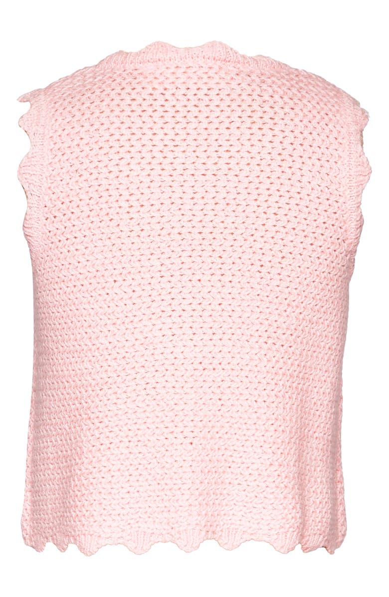 Baby Sara Kids' Embroidered Appliqué Open Stitch Tank, Alternate, color,