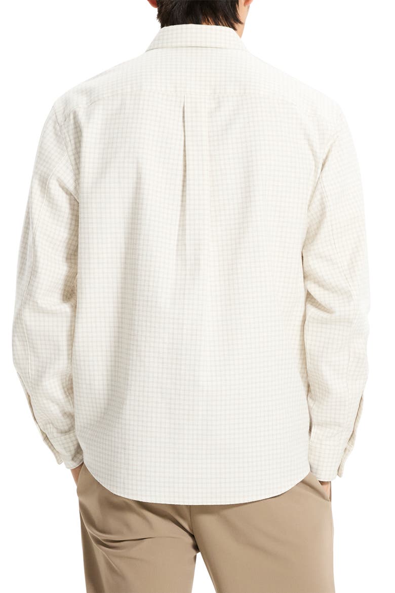 Weekend Woods Check Cotton Button-Up Shirt, Alternate, color, WINTER IVORY MULTI
