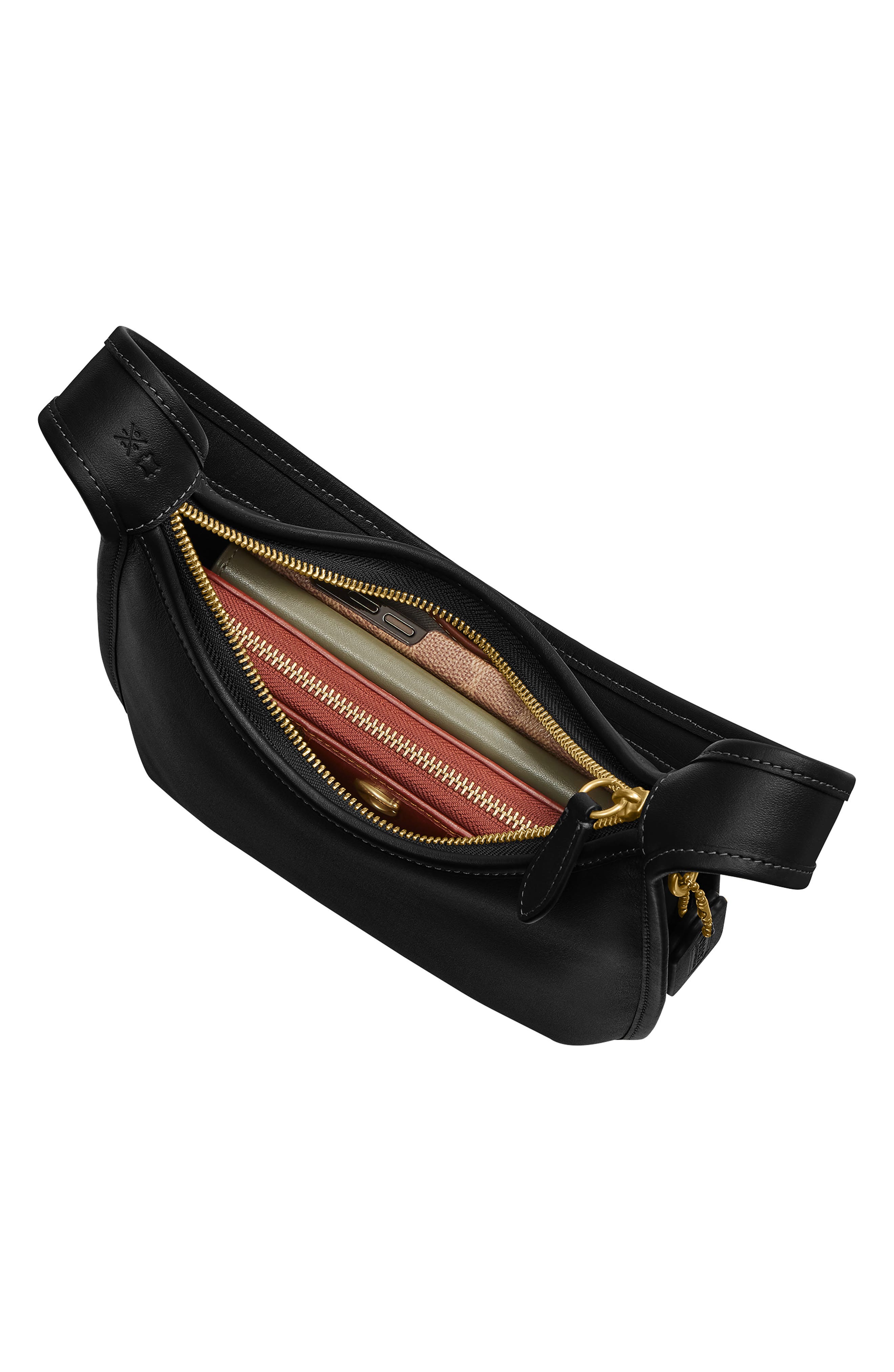 COACH The Coach Originals Glovetanned Leather Curve Zip Bag (Women