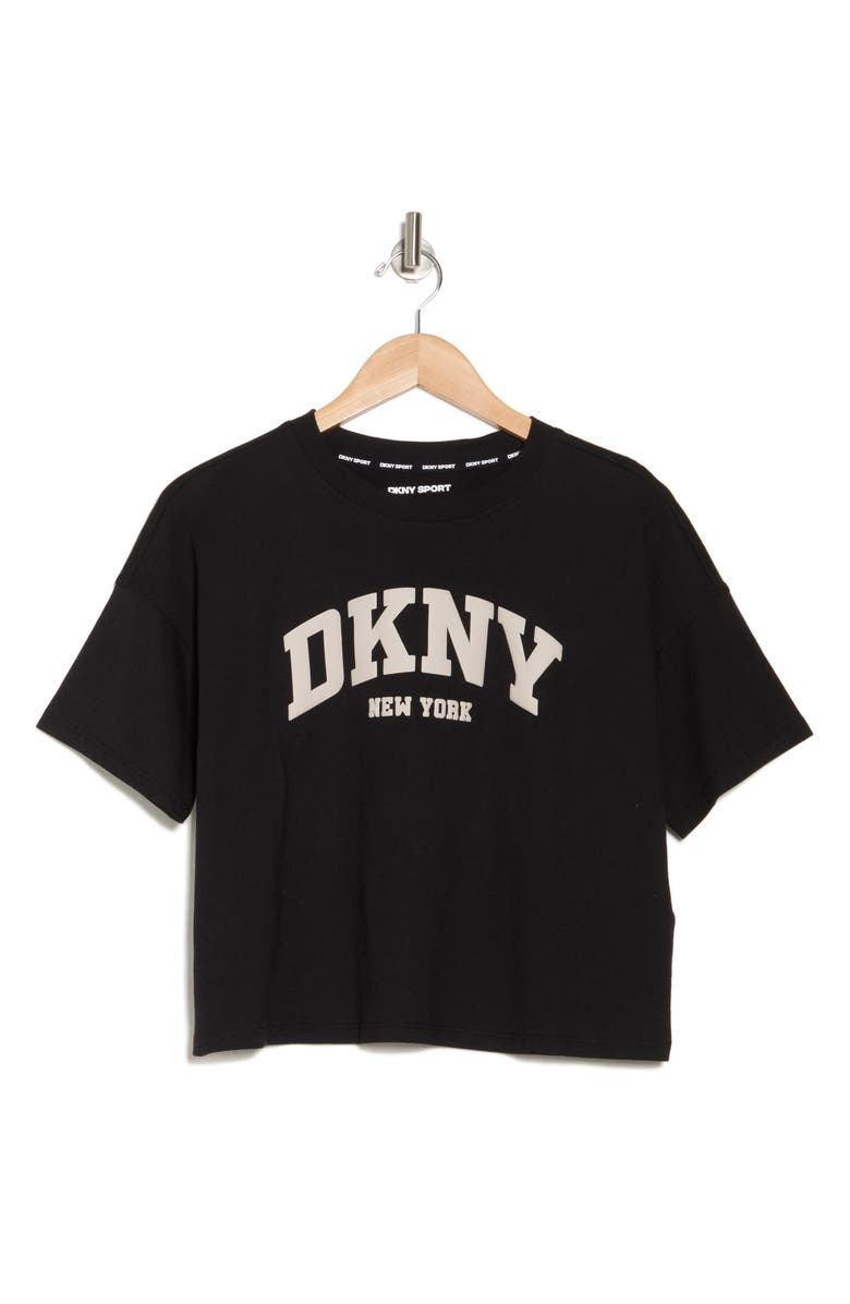 DKNY Varsity Puff Logo T-Shirt, Alternate, color, 