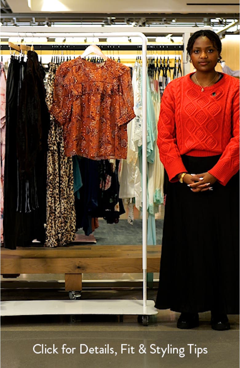 Jodie Puff Sleeve Floral Top, sales video thumbnail