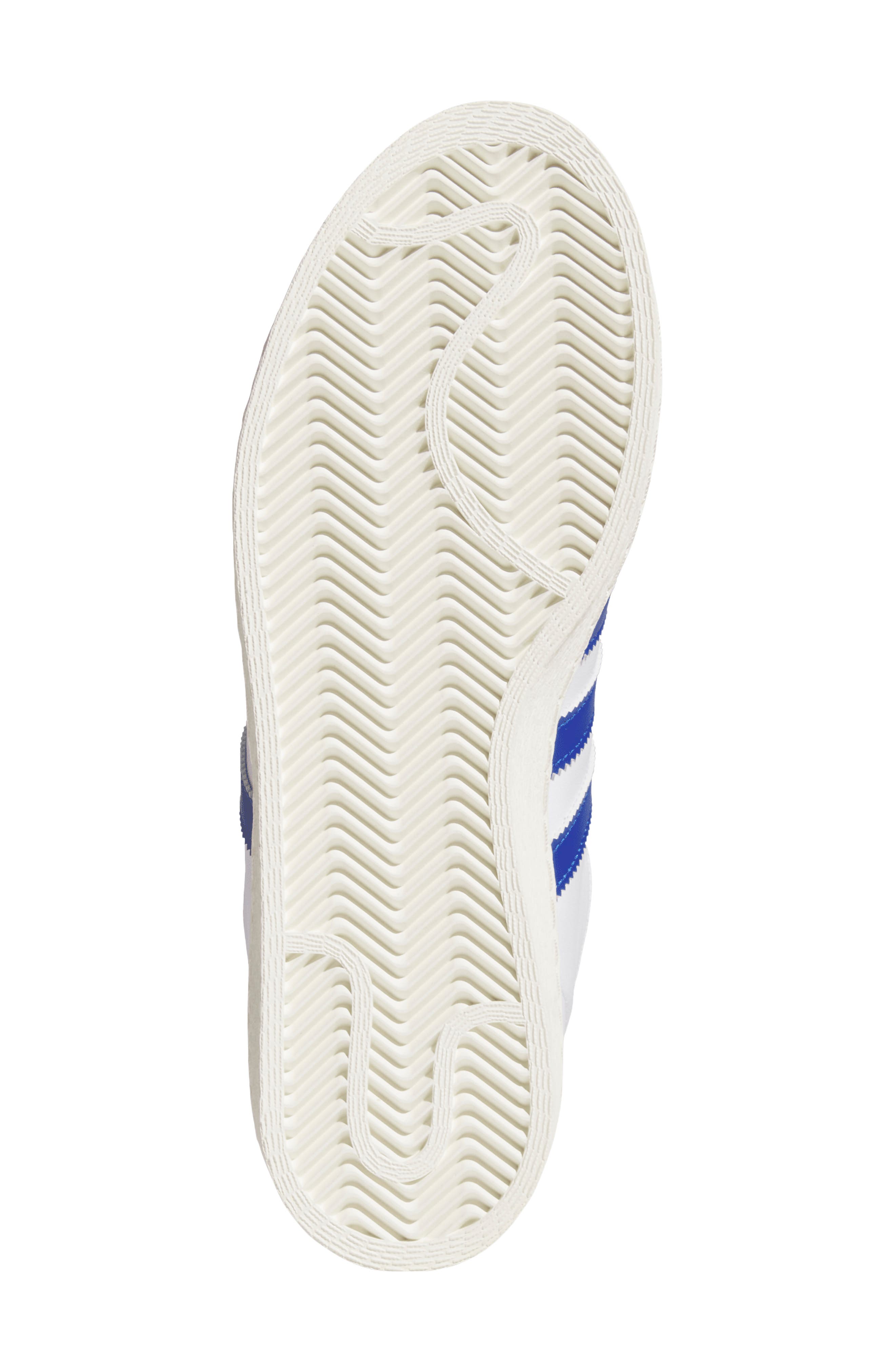 adidas Gender Inclusive Jabbar Hi Basketball Sneaker, Alternate, color, Cloud White/Blue / Off White