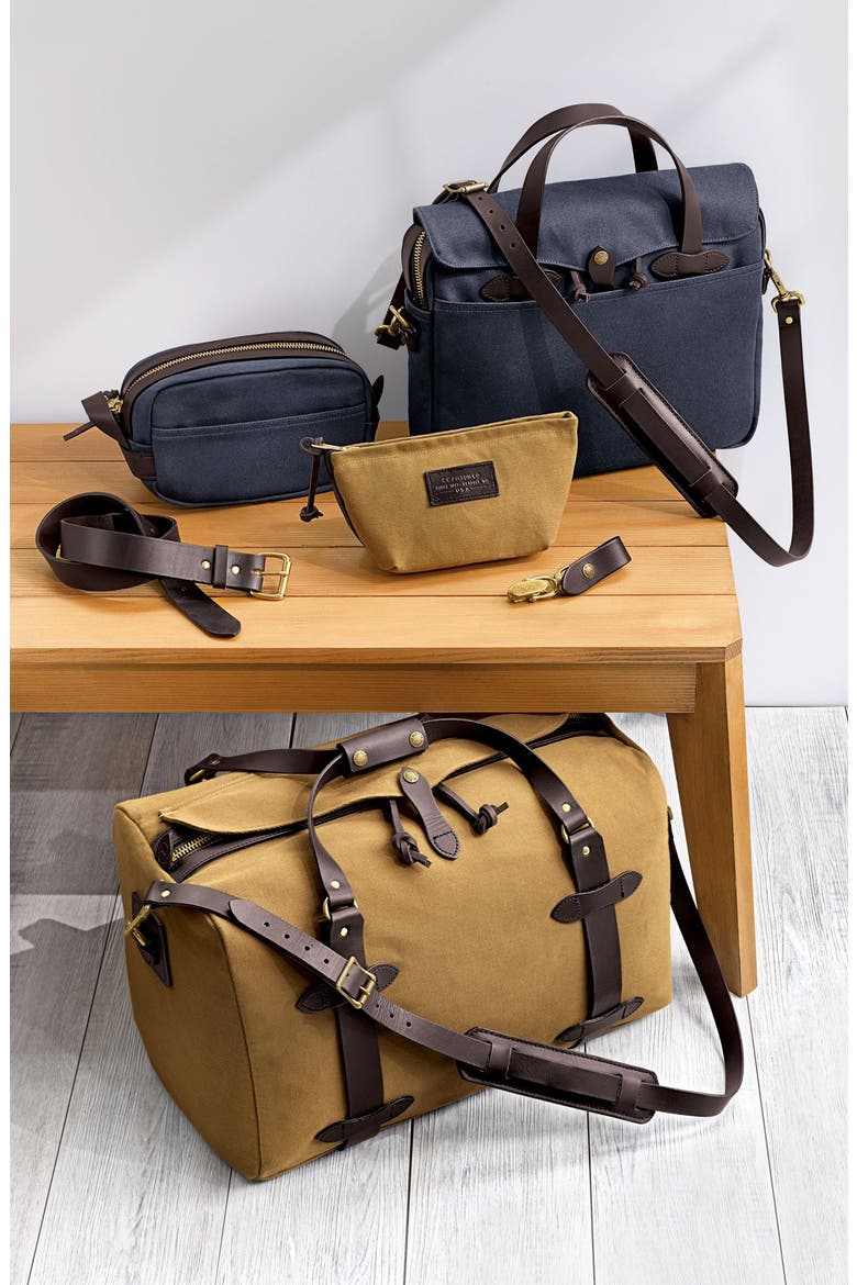 Leather Travel Kit, Alternate, color, NAVY