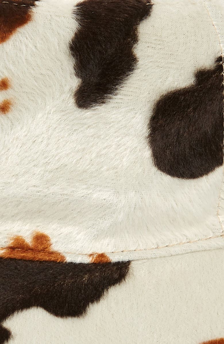 Lele Sadoughi Faux Cowhide Bucket Hat, Alternate, color,