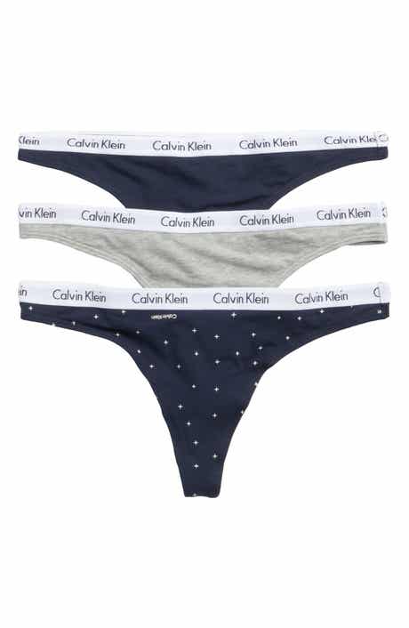Calvin Klein Logo Assorted Thongs - Pack of 3