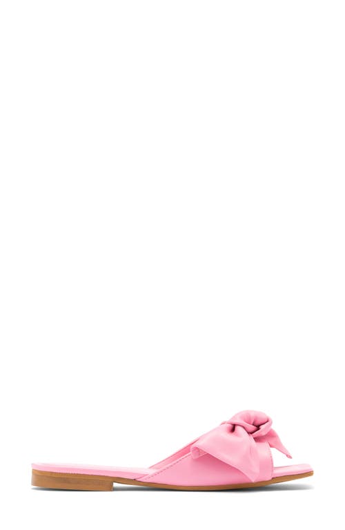 2 Twin Hearts Bow Flat Sandal In Pink