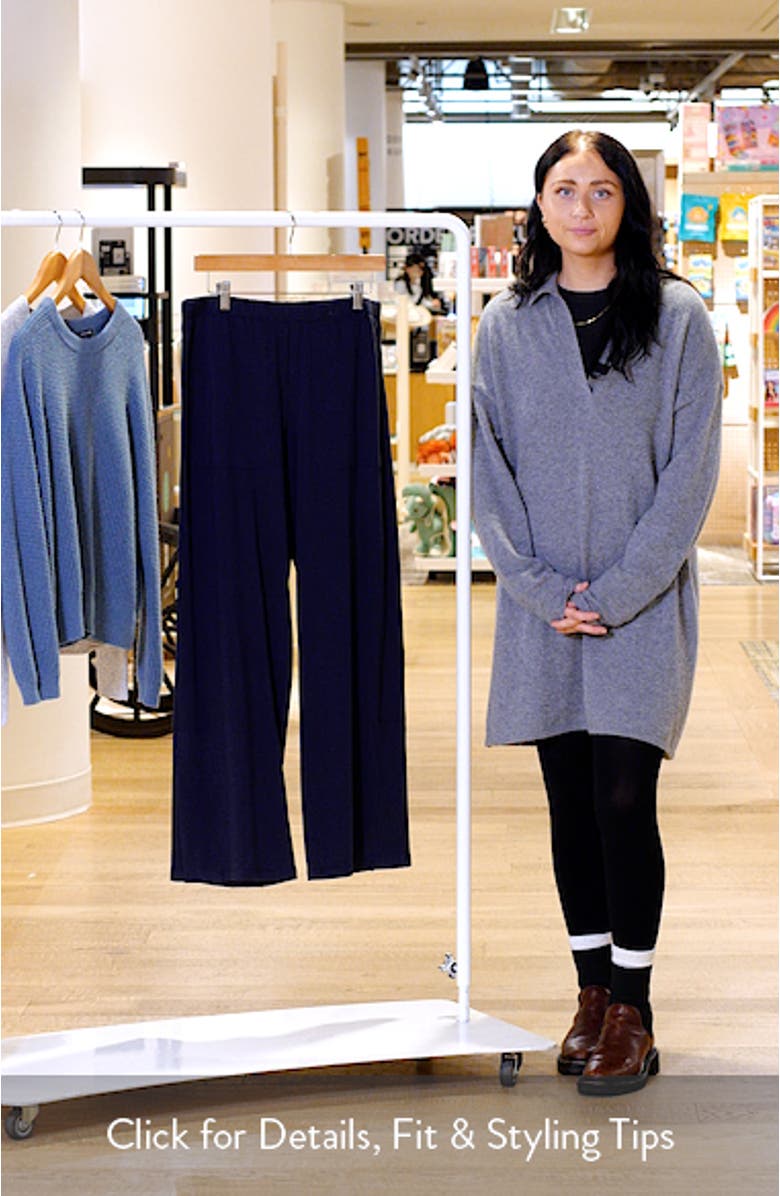 Slit Hem Straight Leg Pants, sales video thumbnail