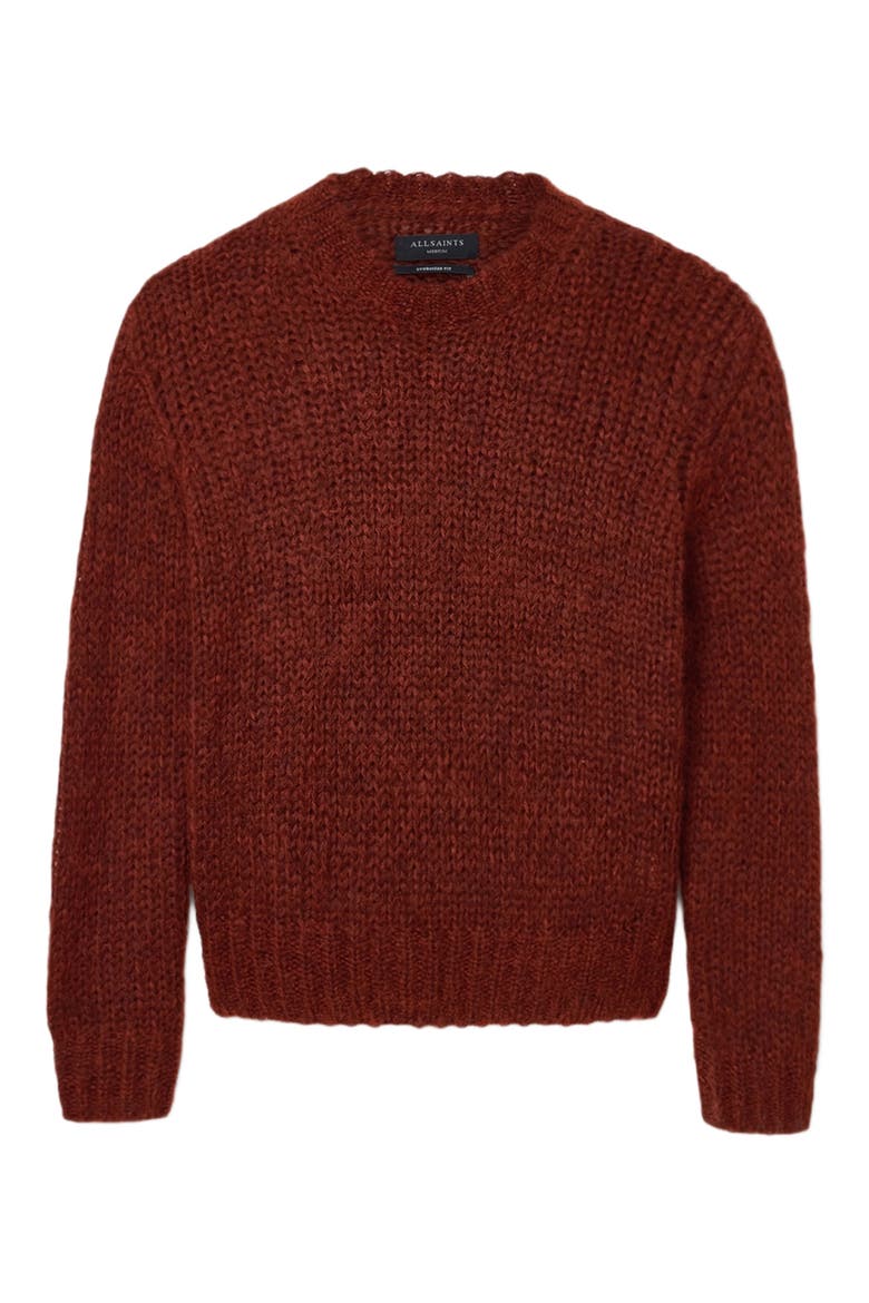 Myles Mohair & Merino Wool Sweater, Alternate, color, RUST RED