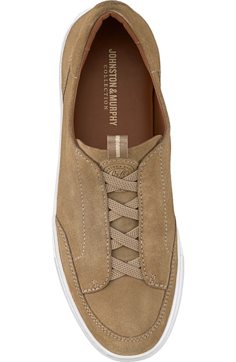 Johnston & Murphy Anson Lace to Toe Sneaker, Alternate, color, Taupe English Suede