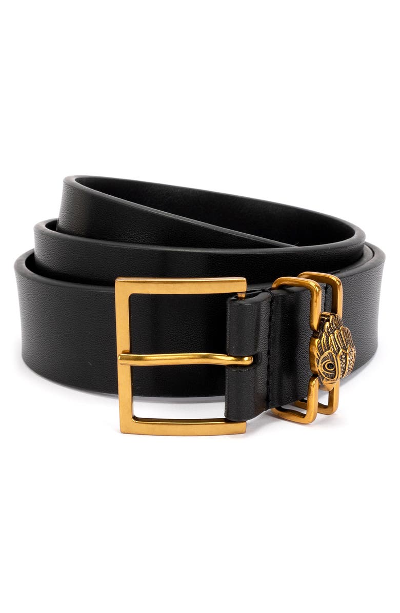 Kurt Geiger London Shoreditch Leather Belt, Main, color, 