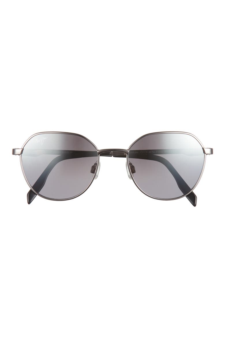 52mm Core Oval Polarized Sunglasses, Main, color, SILVER SILVER SILVER