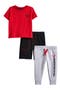 Graphic T-Shirt, Shorts & Joggers Set