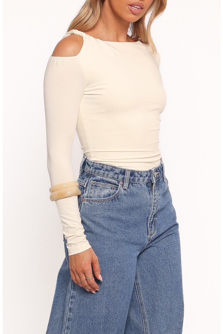 Darma Cutout Top, Alternate, color, PALE YELLOW