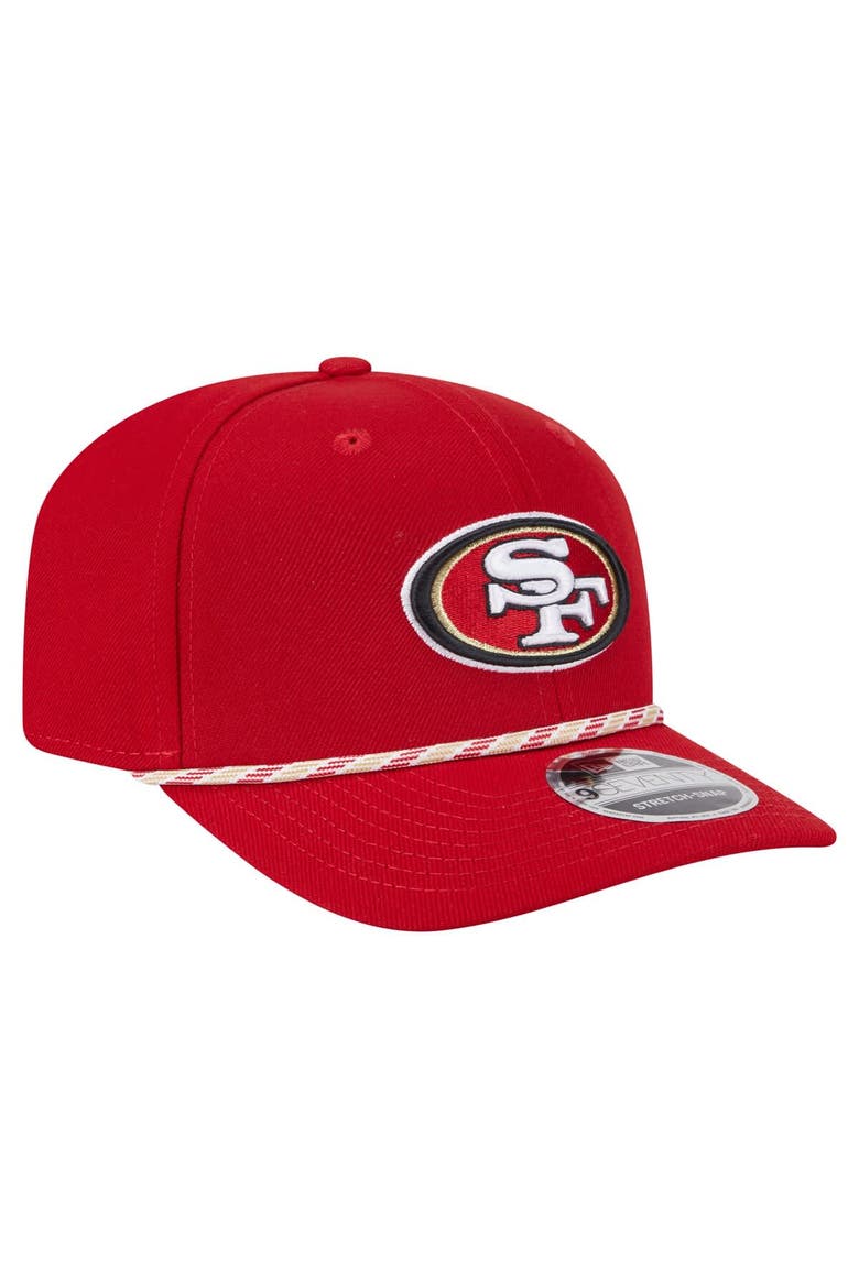 Men's New Era Scarlet San Francisco 49ers Gameday Multi Rope 9SEVENTY Stretch-Snap Hat, Alternate, color, Scarlet