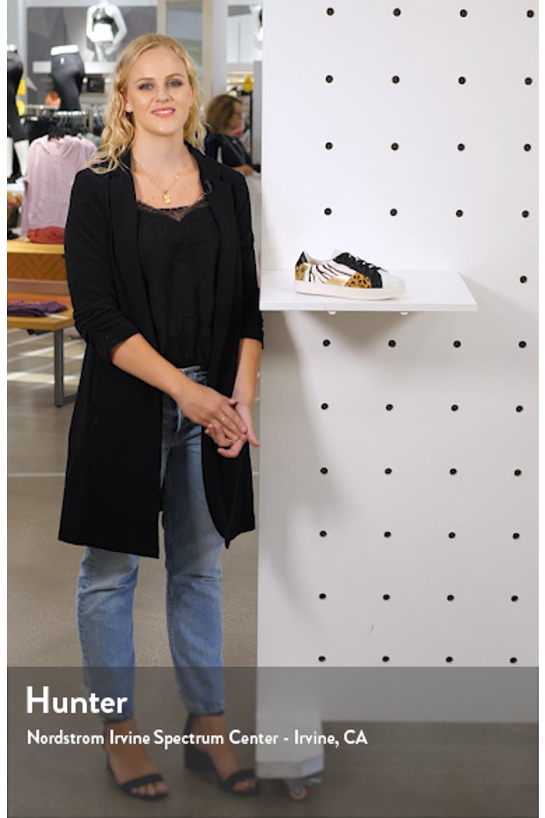 Zoe Animal Prints Genuine Calf Hair Sneaker video