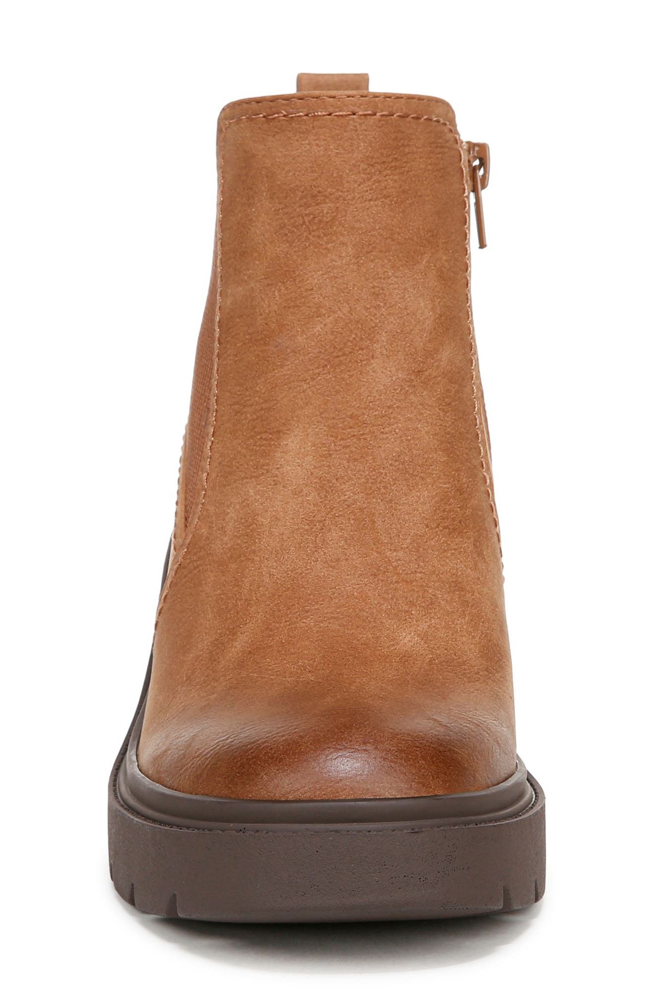Cora Platform Chelsea Bootie, Alternate, color, ENGLISH TEA FAUX LEATHER