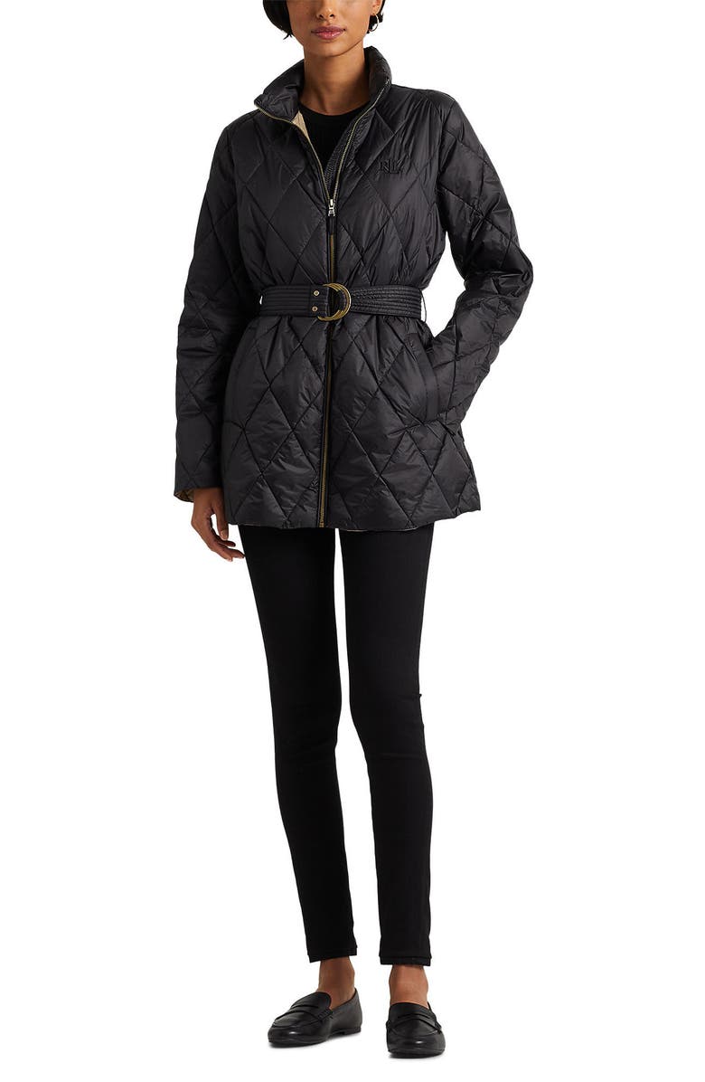 Lauren Ralph Lauren Belted Down Puffer Jacket, Alternate, color, 