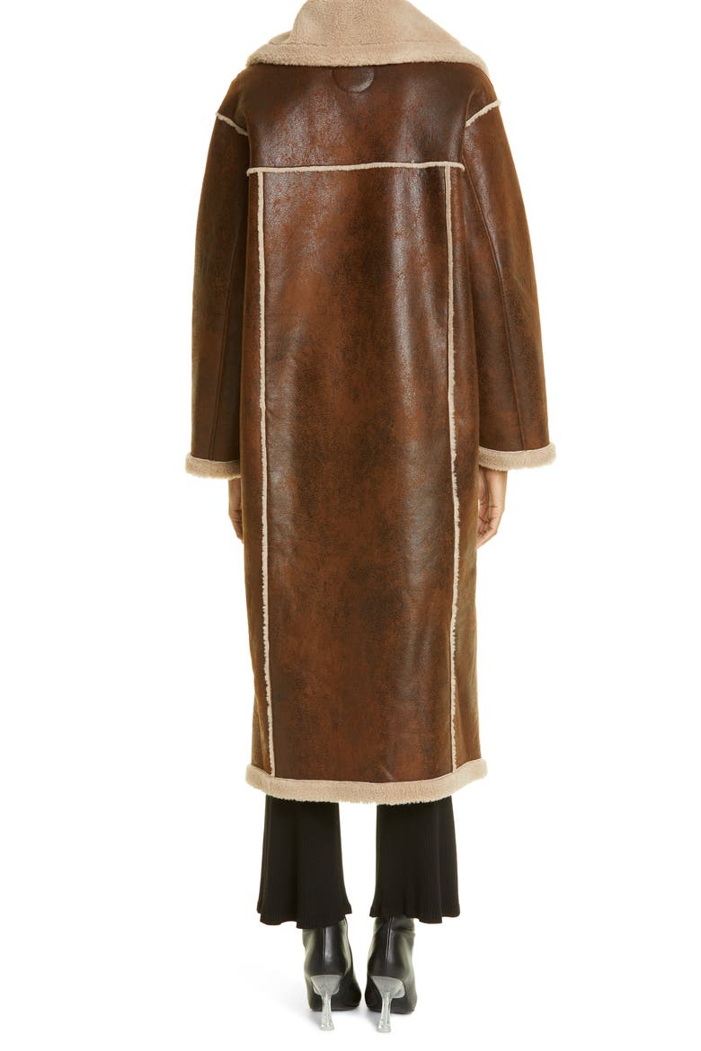 Jetz Faux Shearling Coat, Alternate, color, CHOCO BROWN SHEARLING
